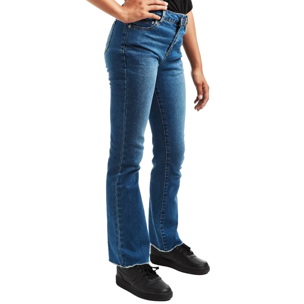 Tractr Girl's High Rise Frayed Bootcut Jean - FINAL SALE - Image 2