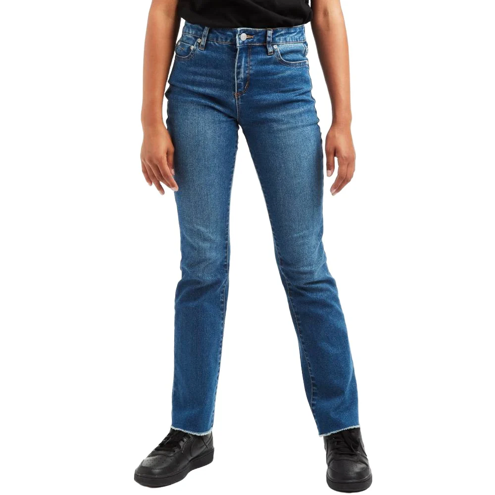 Tractr Girl's High Rise Frayed Bootcut Jean - FINAL SALE - Image 3