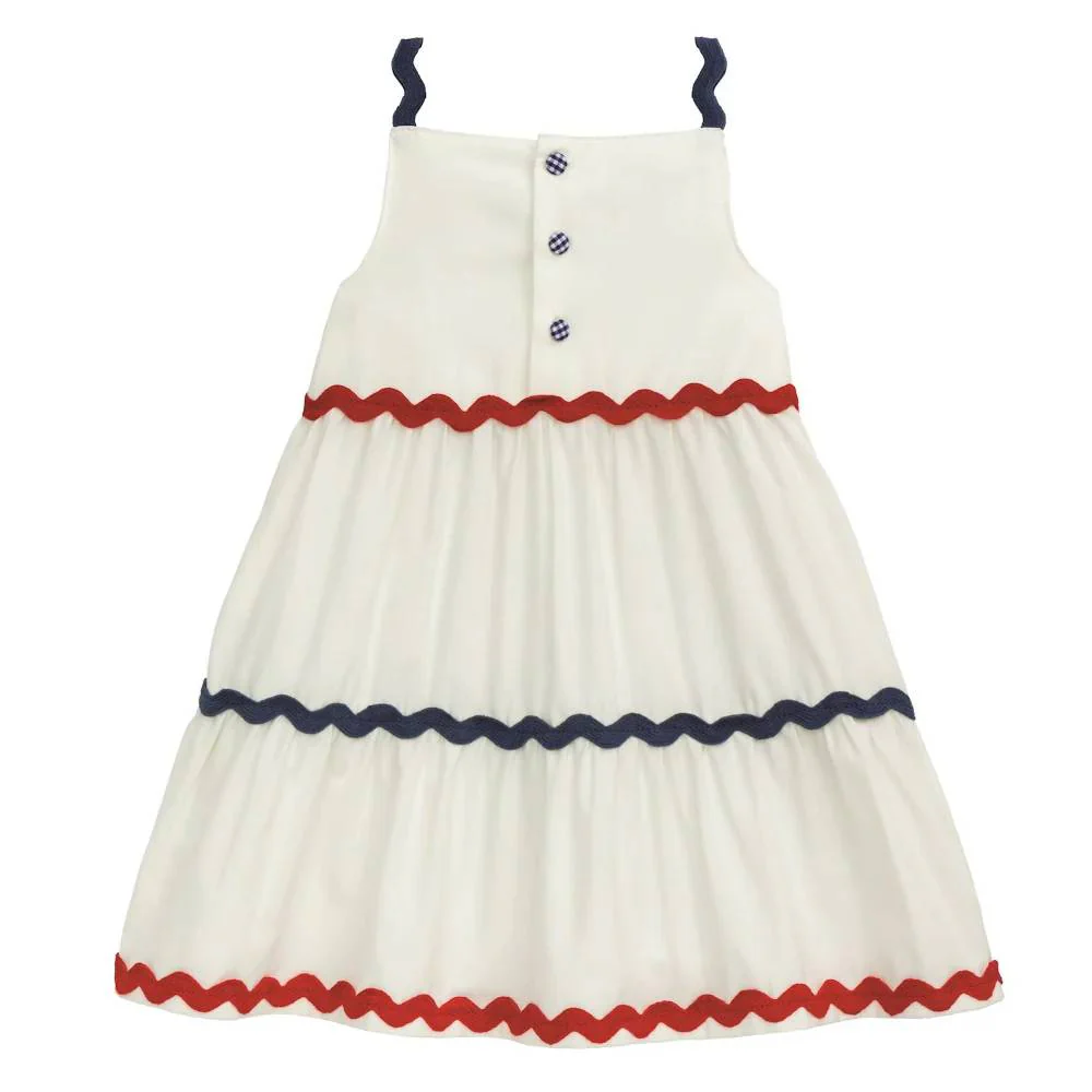 Mud Pie Girl's Tier Ric Rack Dress - Image 2