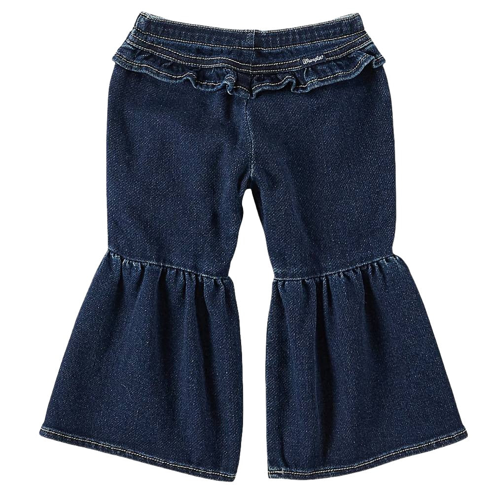 Wrangler Little Girl's Ruffle Leg Flare Jean