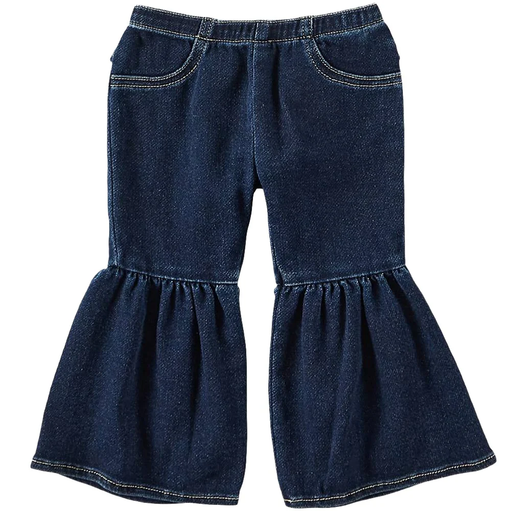 Wrangler Little Girl's Ruffle Leg Flare Jean - Image 2