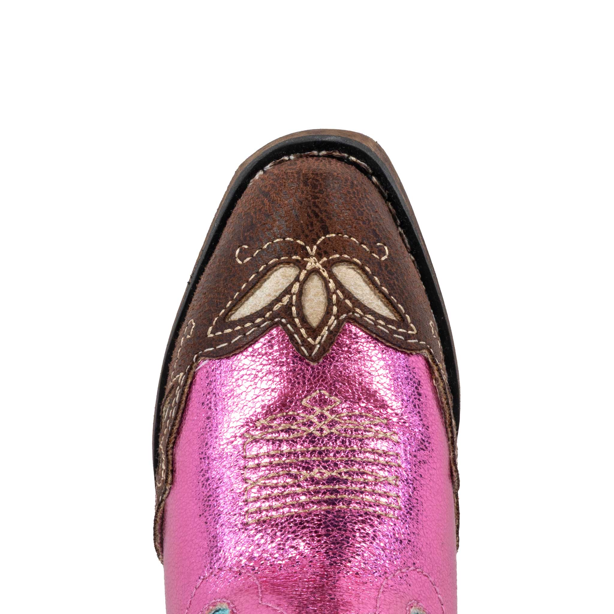 Roper Girl's Western Metallic Snip Toe Boot - Image 2