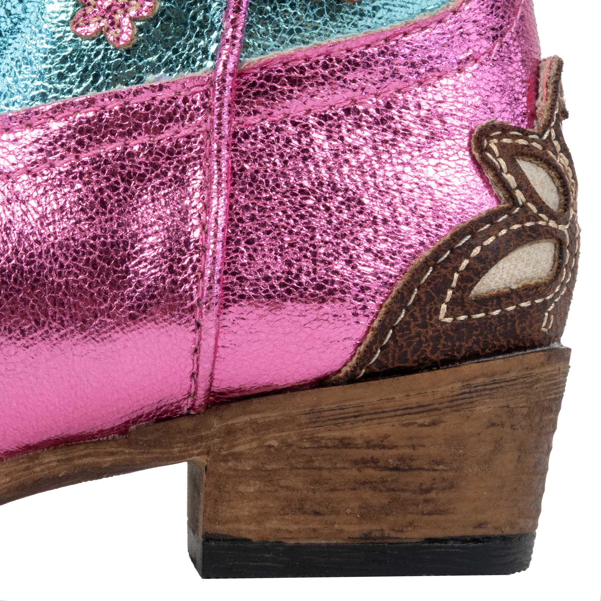 Roper Girl's Western Metallic Snip Toe Boot - Image 3
