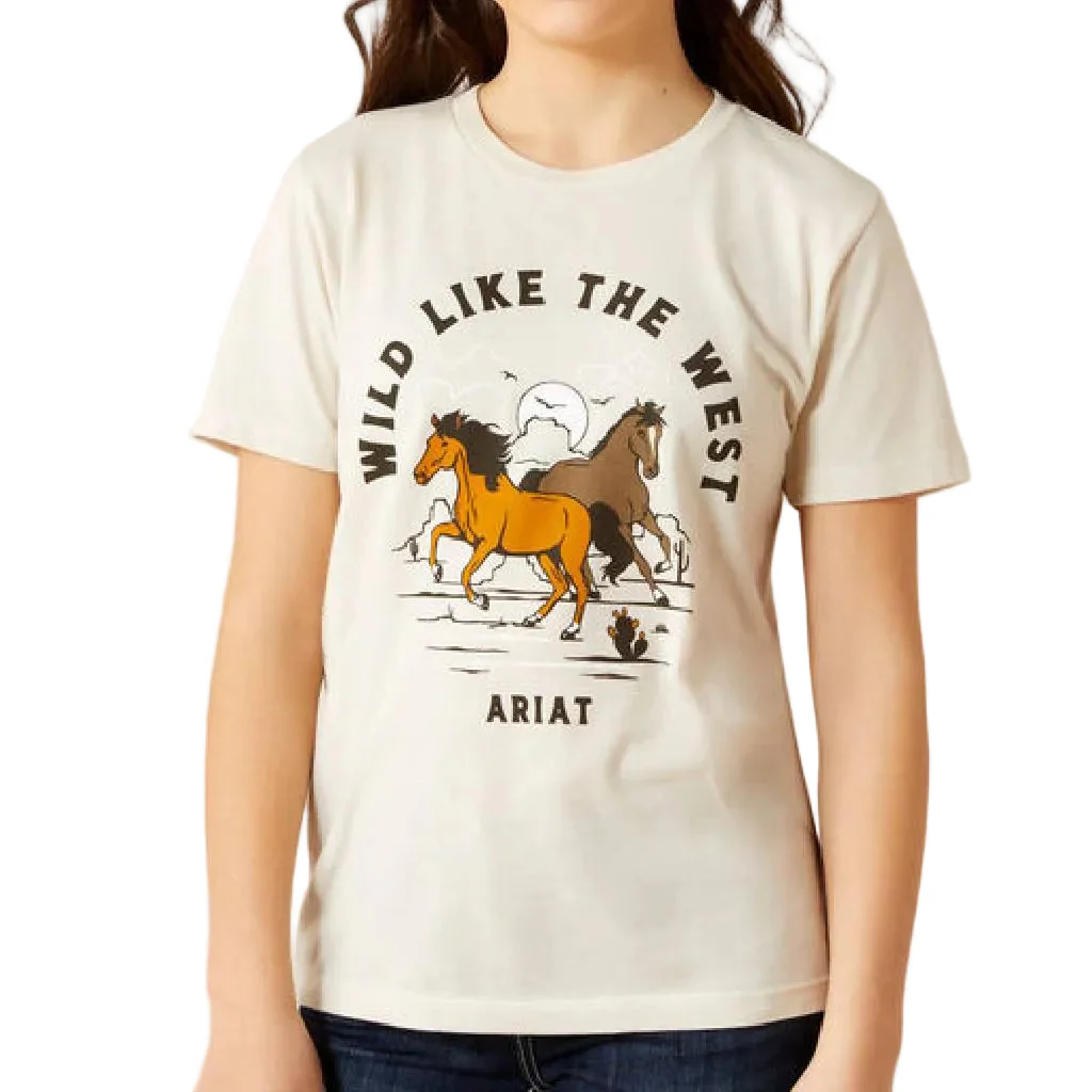 Ariat Girl's Wild Like The West Graphic Tee