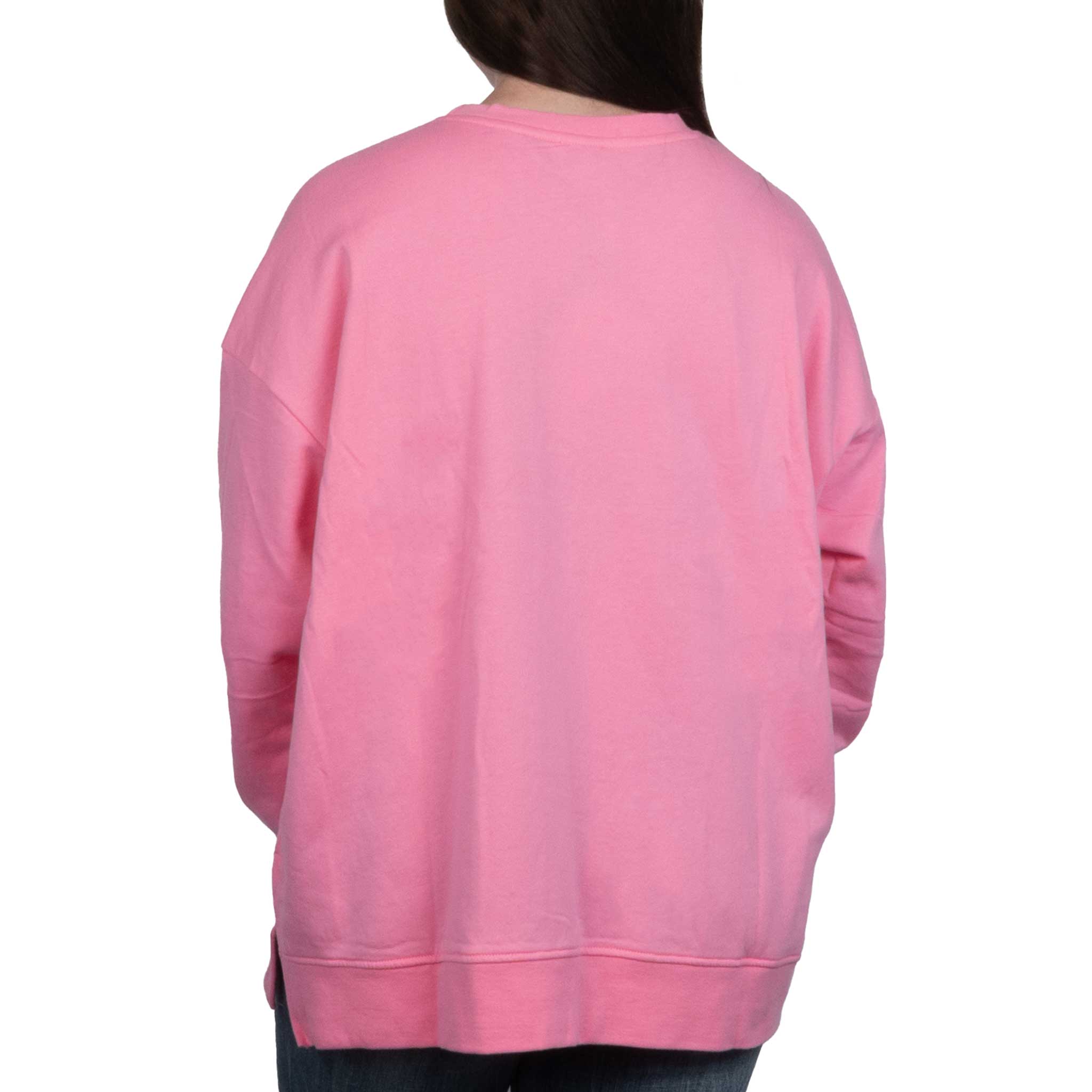 Mud Pie Women's Game Day Sparkle Pink Sweatshirt - FINAL SALE - Image 2
