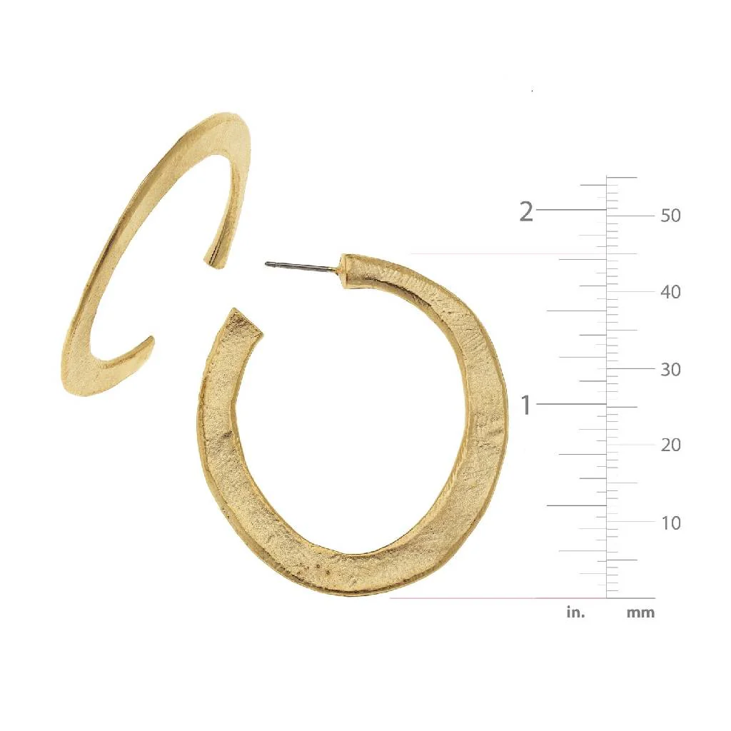 Gold Hoop Earrings - Image 2