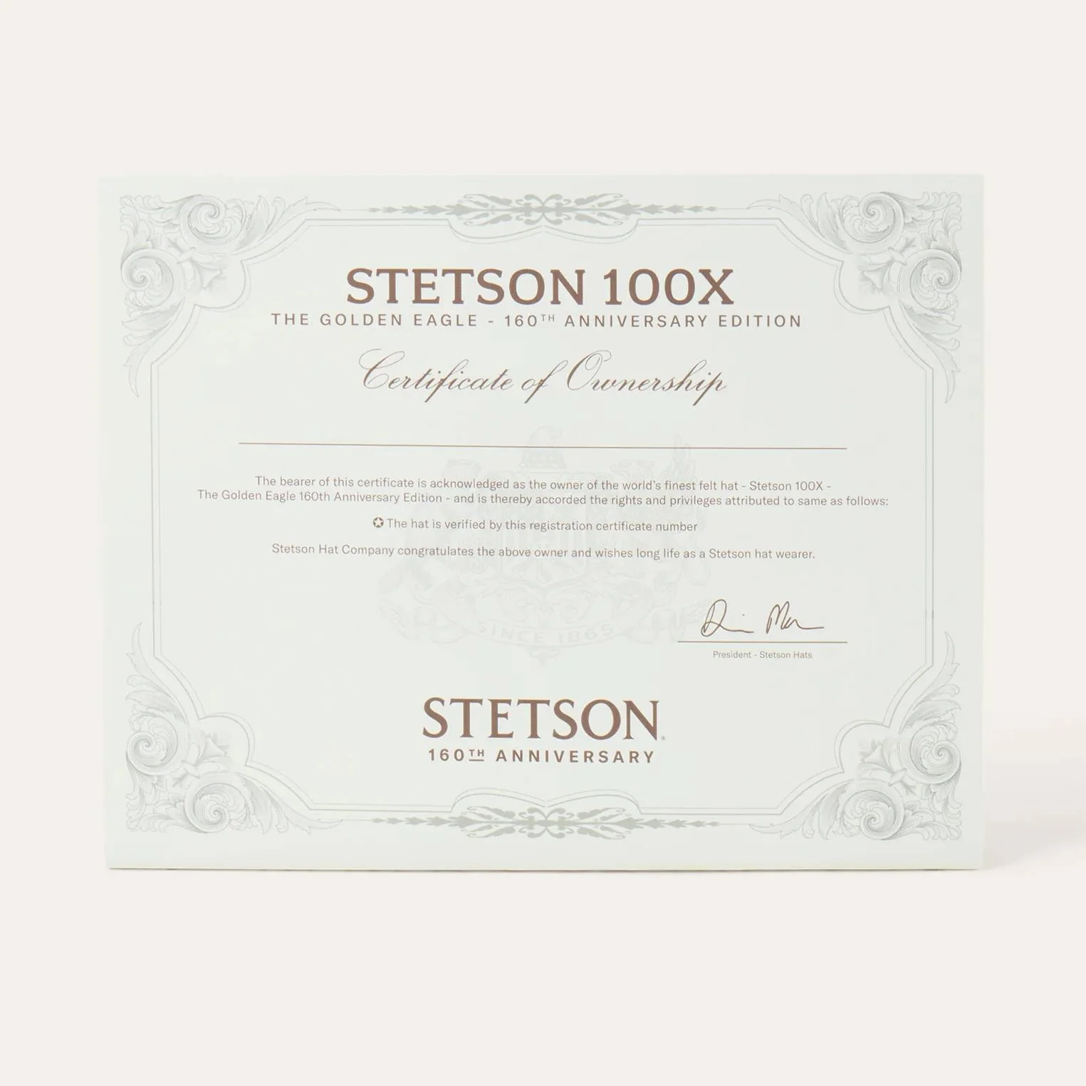 Stetson The Golden Eagle 100X Felt Hat - Image 9