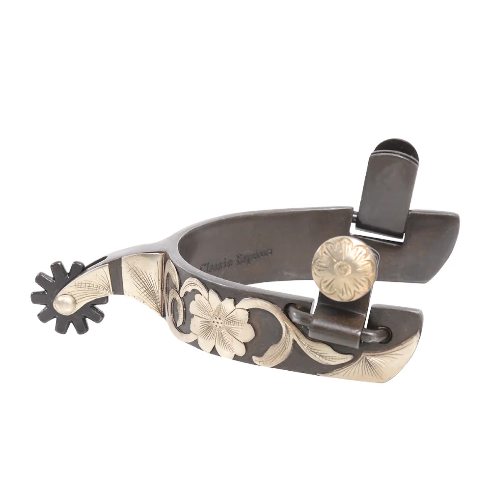Classic Equine Flower Roper Spurs