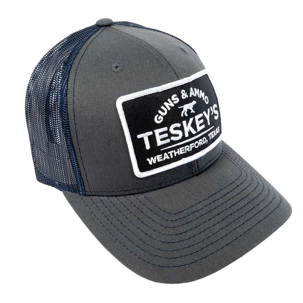 Teskey's G&A Pointer Patch Cap - Charcoal/Navy
