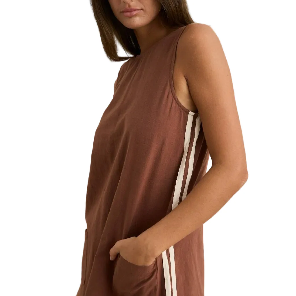 Hanalei Chocolate Mini Dress - Image 2