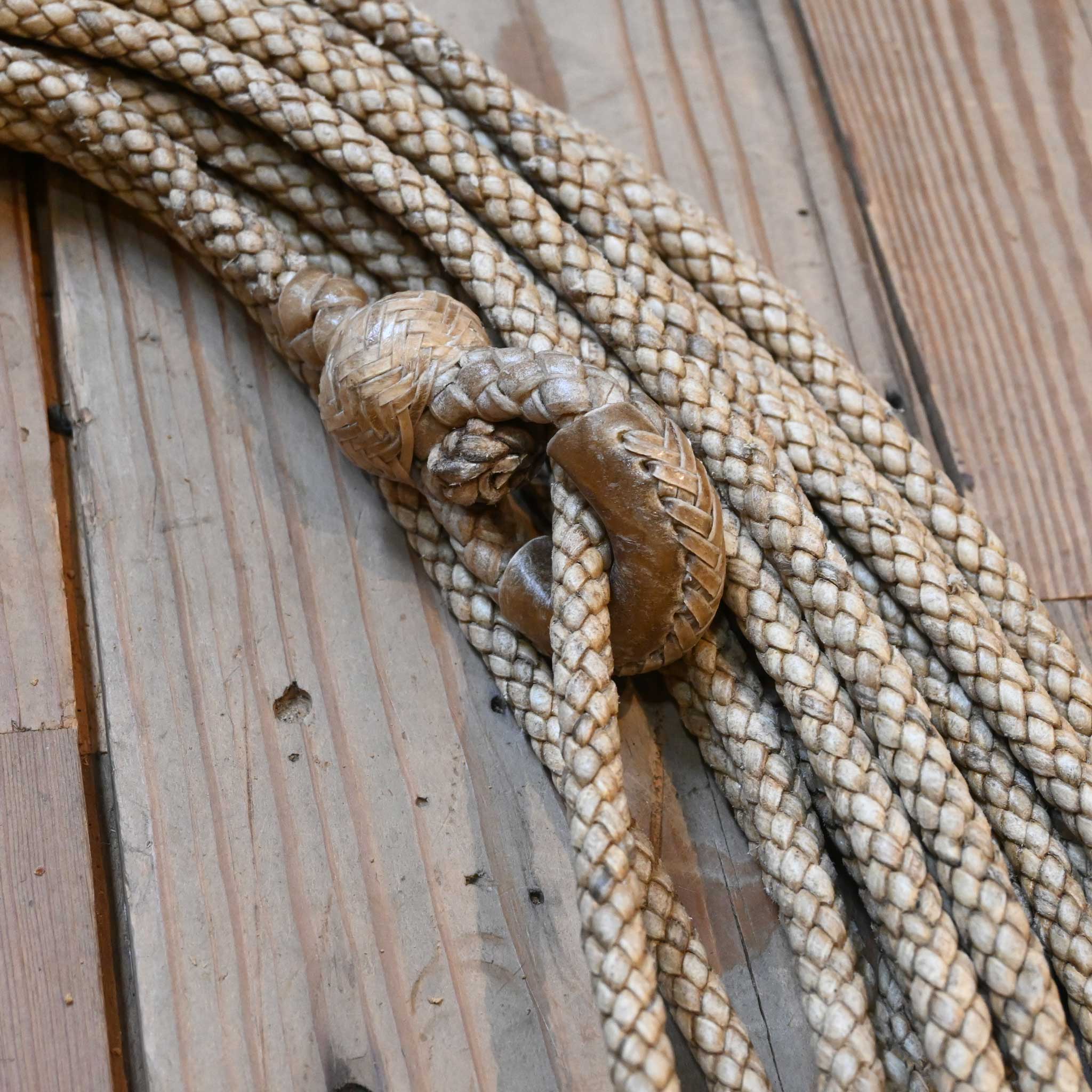 Braided Rawhide 75' Riata Rope - Image 2