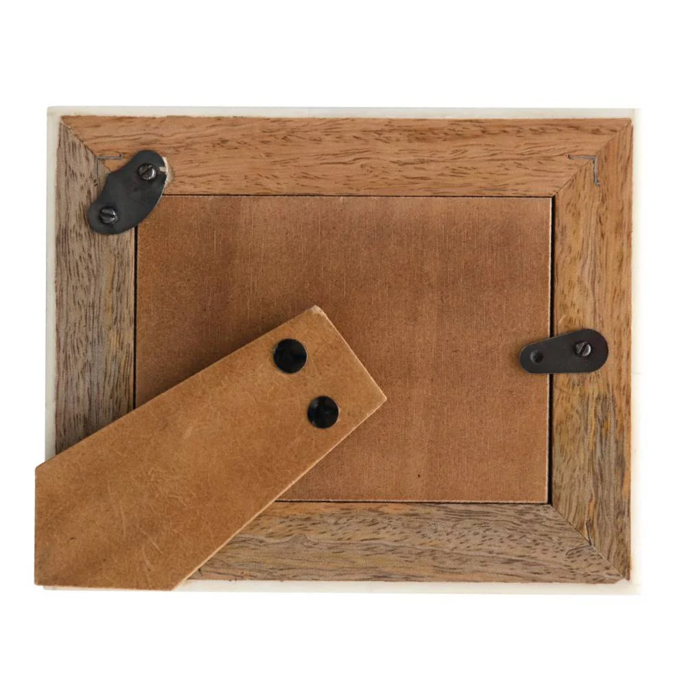 Hand-Carved Bone Border Photo Frame - Image 2