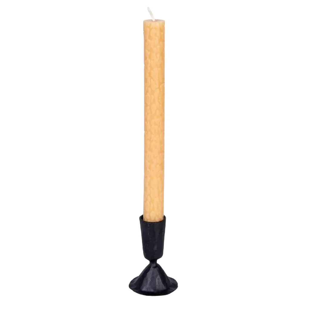 Hand-Forged Cast Iron Taper Holder - Black - Image 2