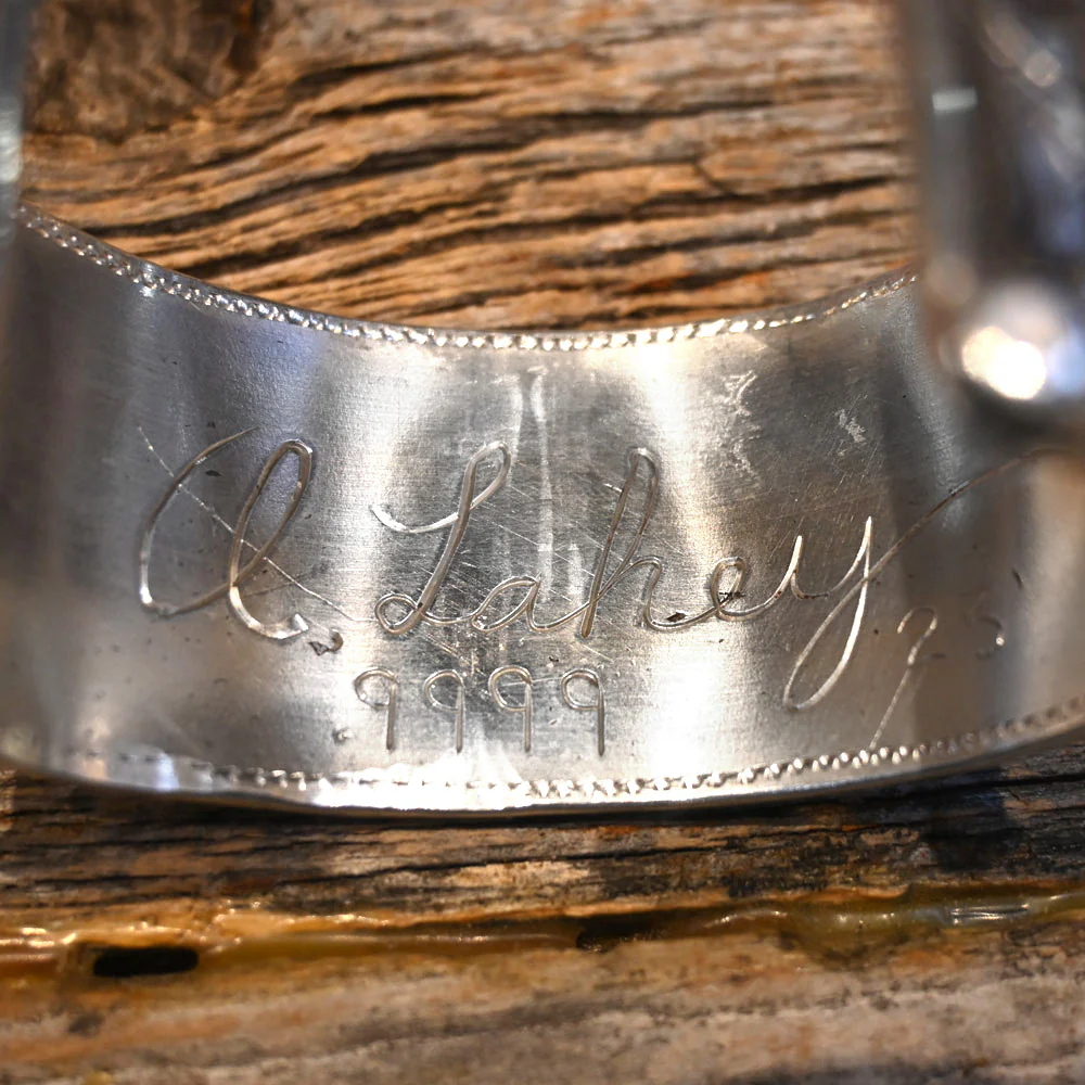 Adam Lahey Handmade Sterling Bronc Cuff - Image 3