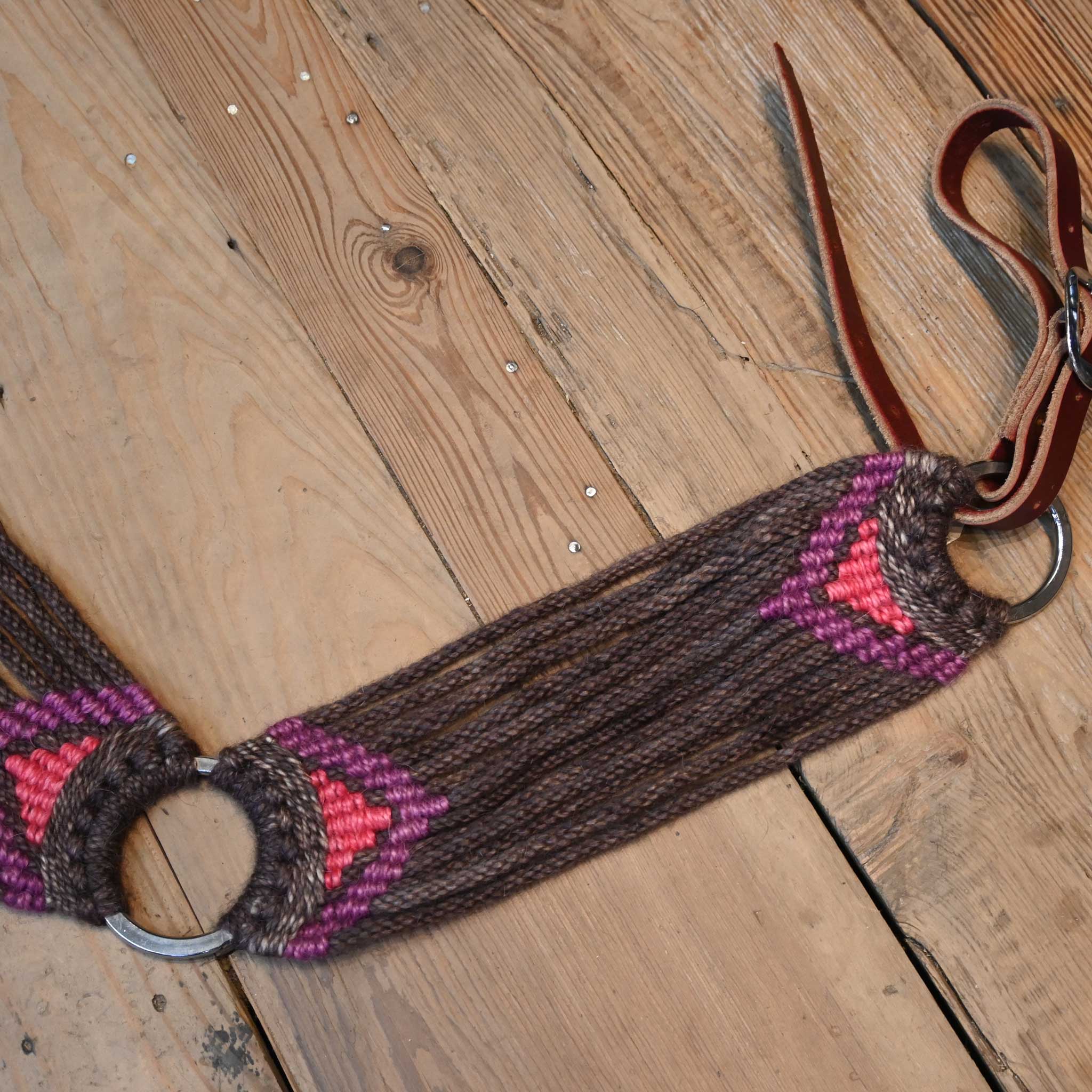 Handmade Iron Horse Head Brand Mohair Tripping Collar - Image 2