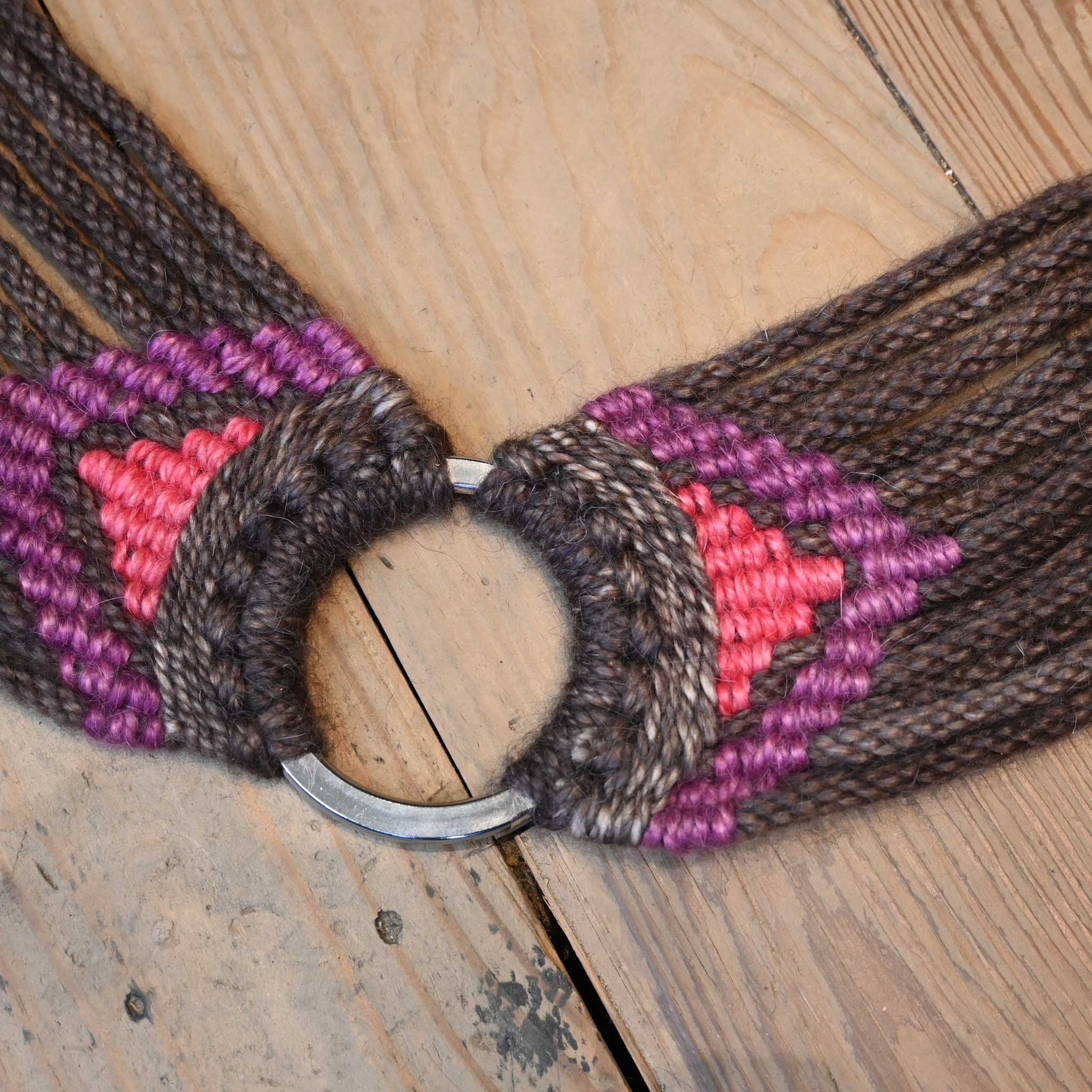 Handmade Iron Horse Head Brand Mohair Tripping Collar - Image 3