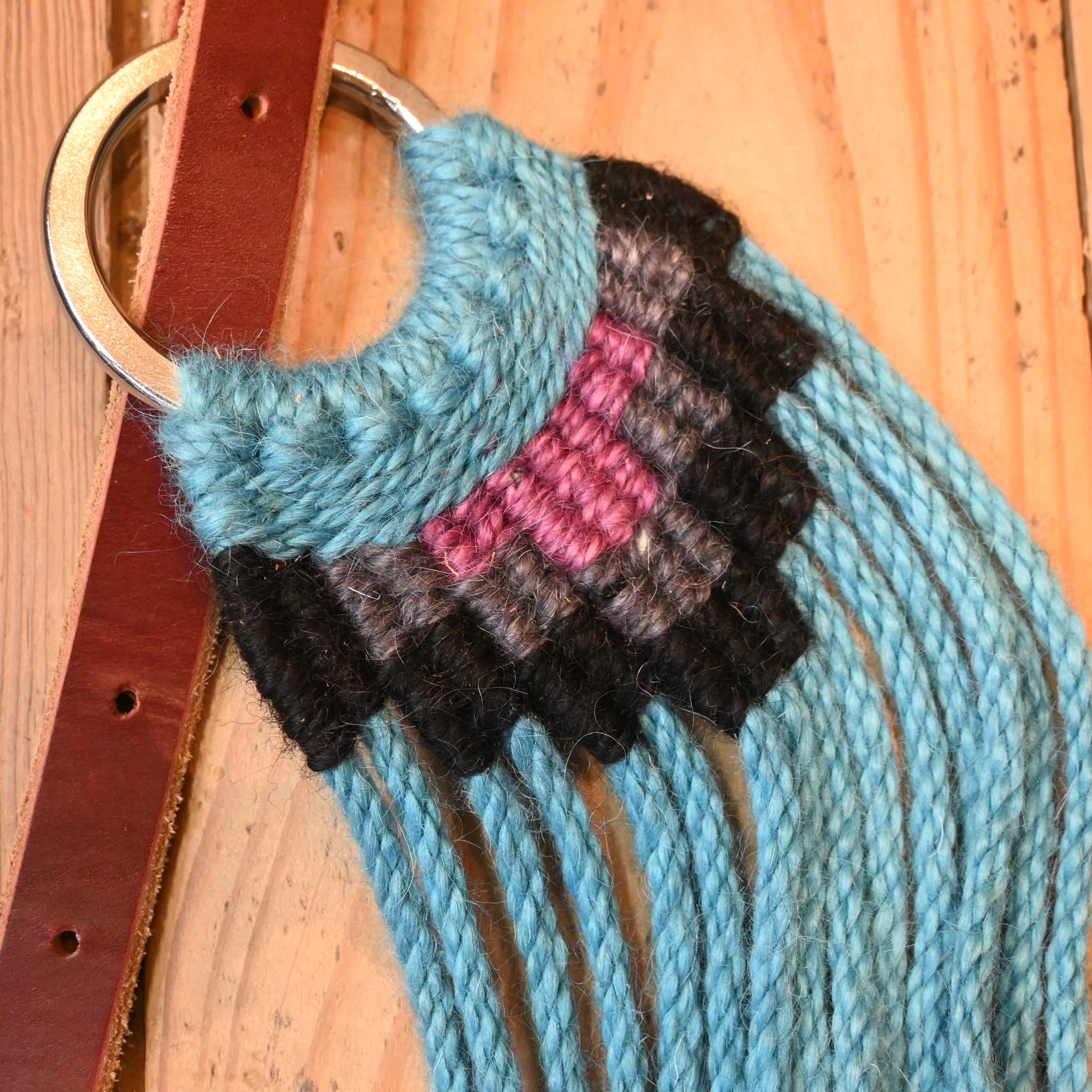 Handmade Iron Horse Head Brand Mohair Tripping Collar - Image 3