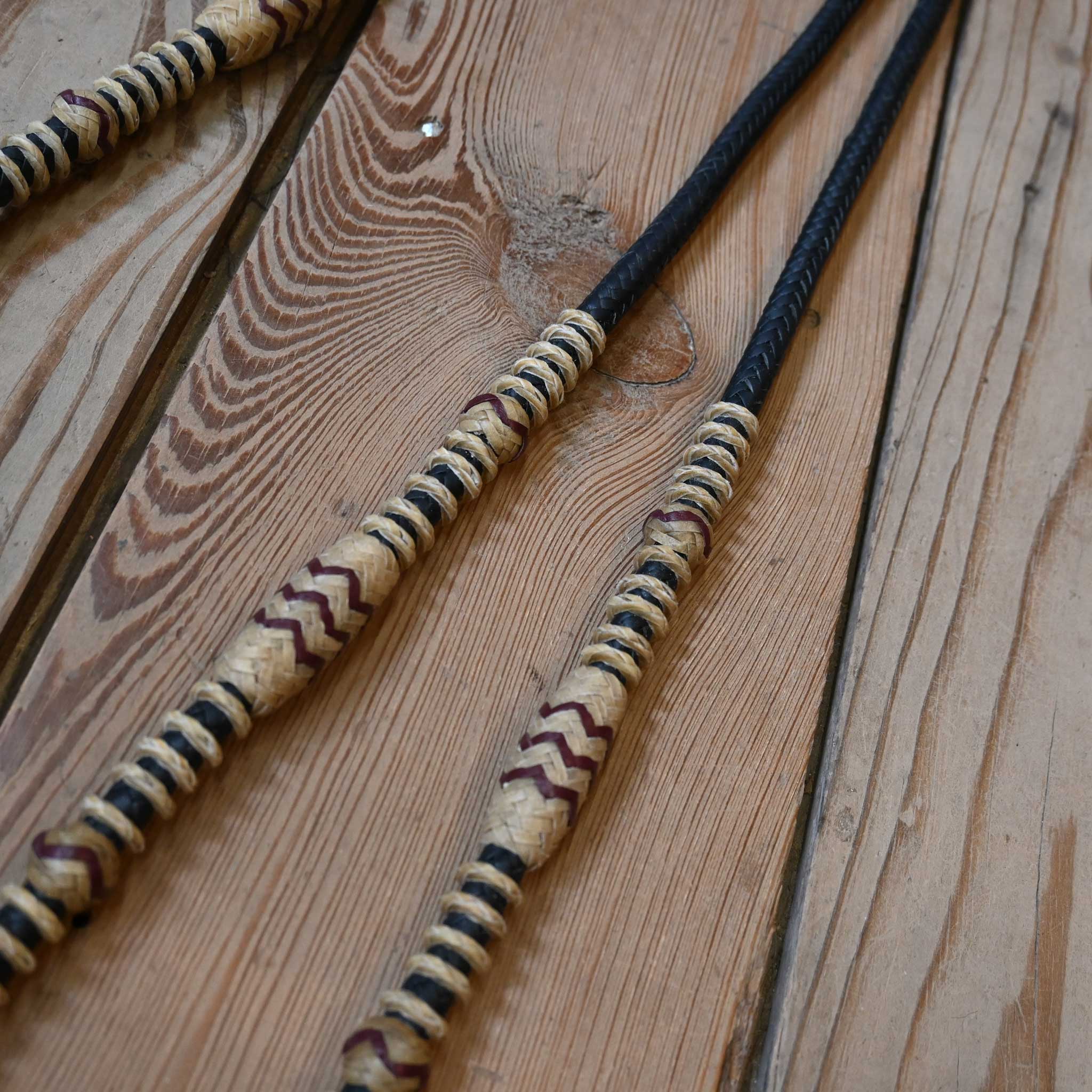 Handmade Jose Ortiz Rawhide Romel Reins - Image 2