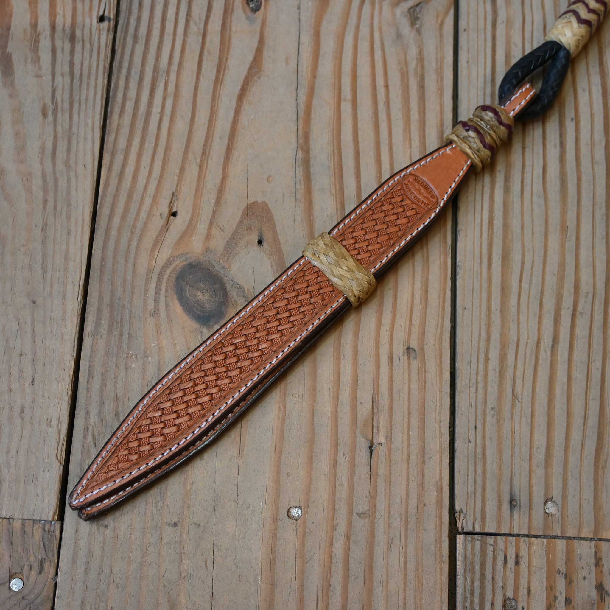 Handmade Jose Ortiz Rawhide Romel Reins - Image 3