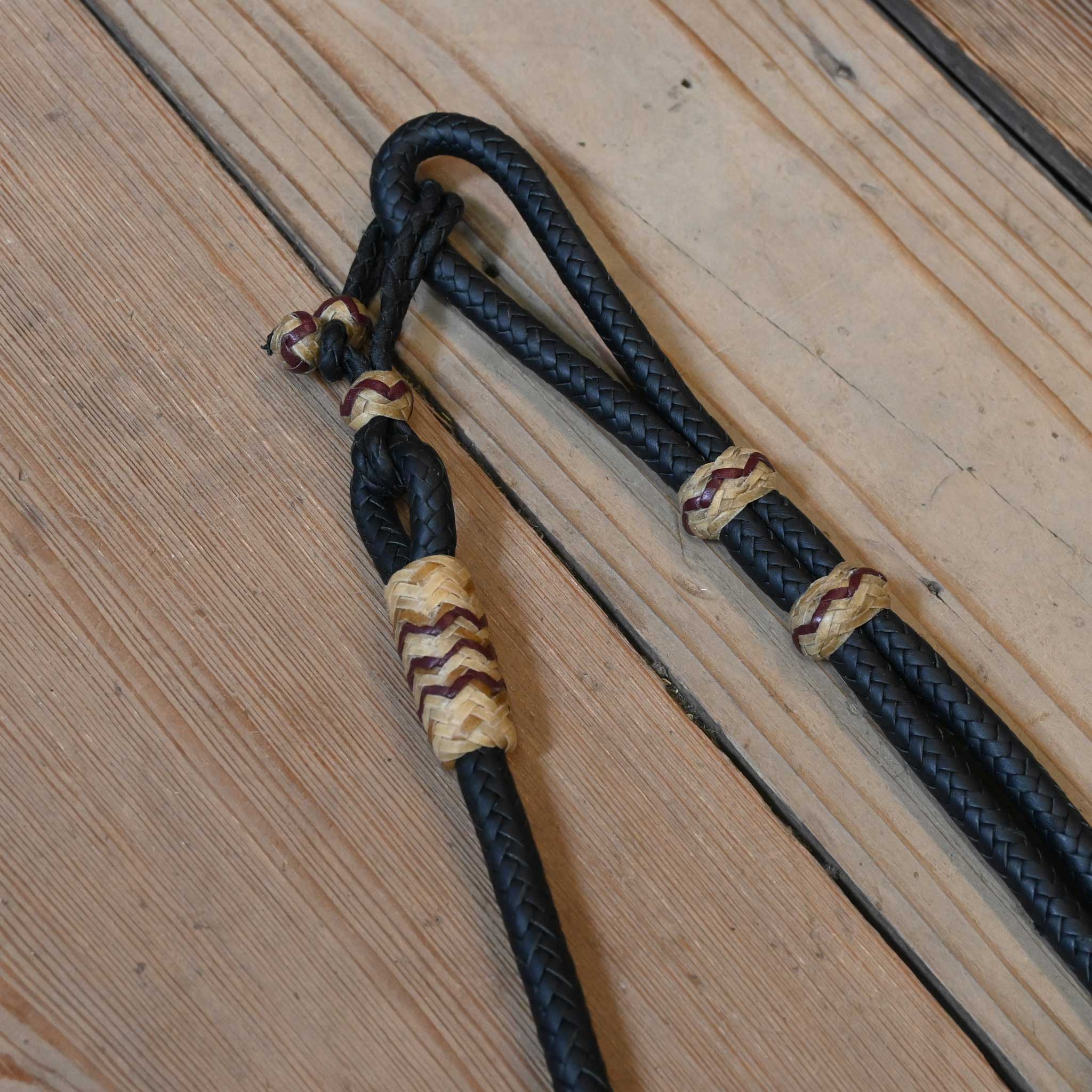 Handmade Jose Ortiz Rawhide Romel Reins - Image 4