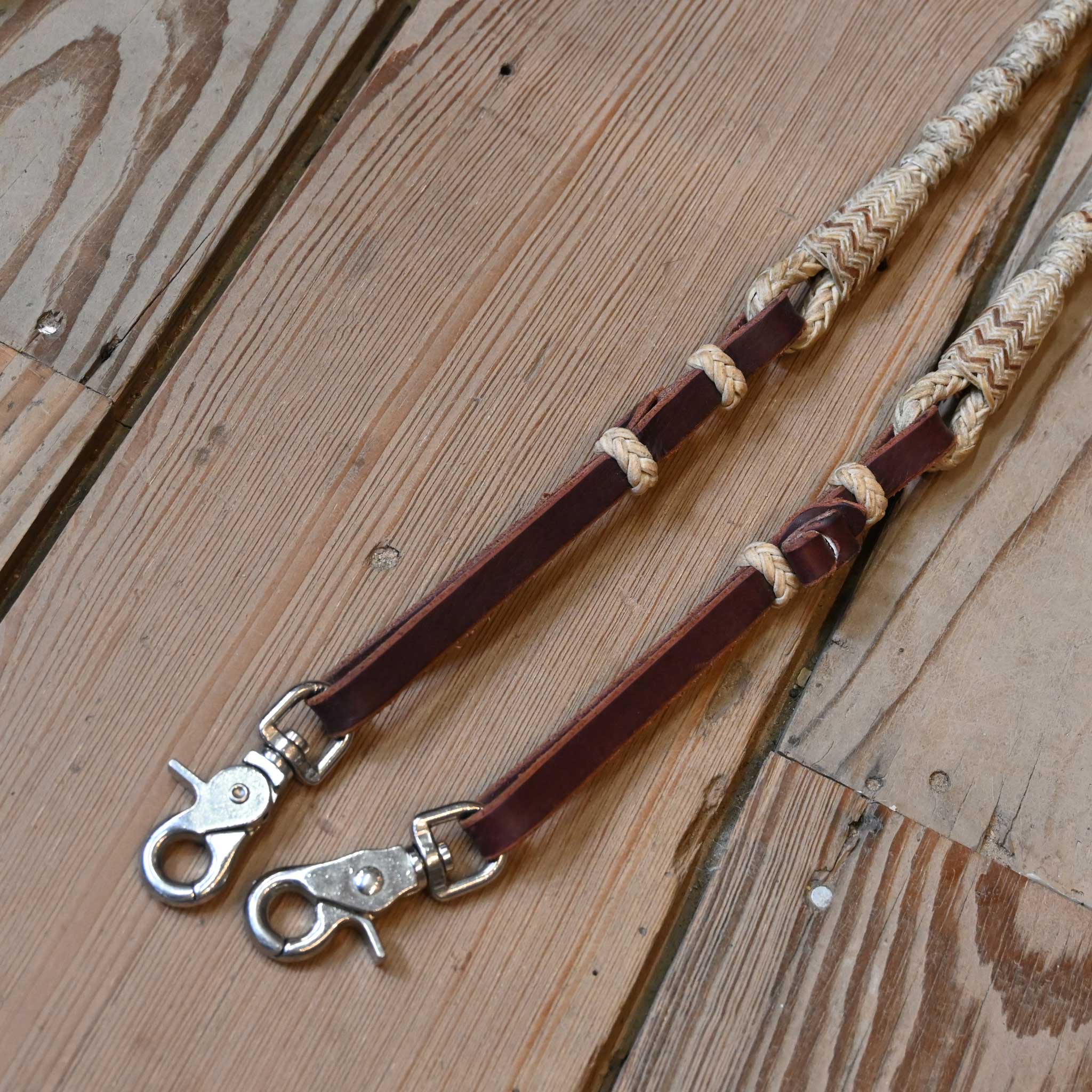 Handmade Rawhide Romel Reins - Image 3