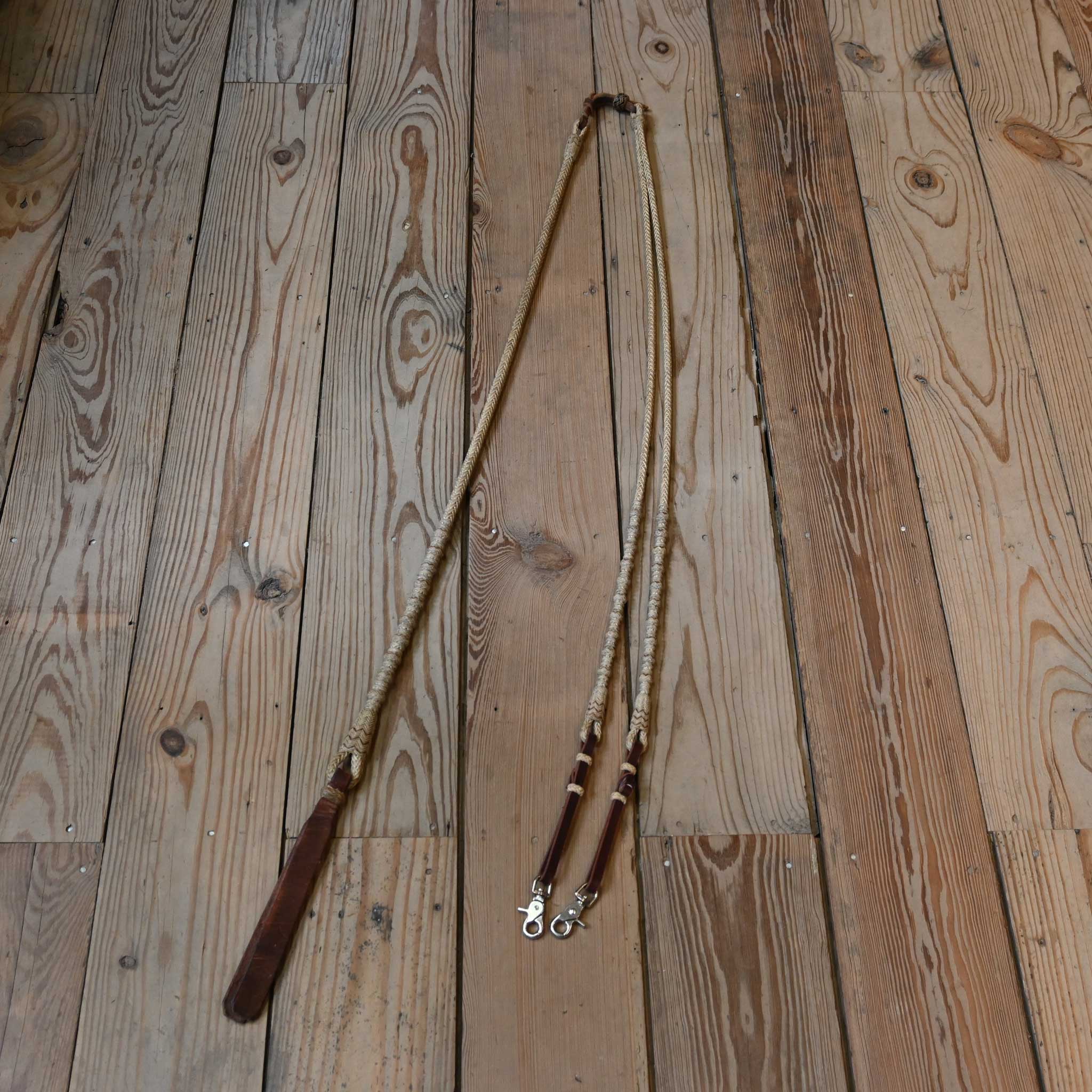 Handmade Rawhide Romel Reins - Image 6