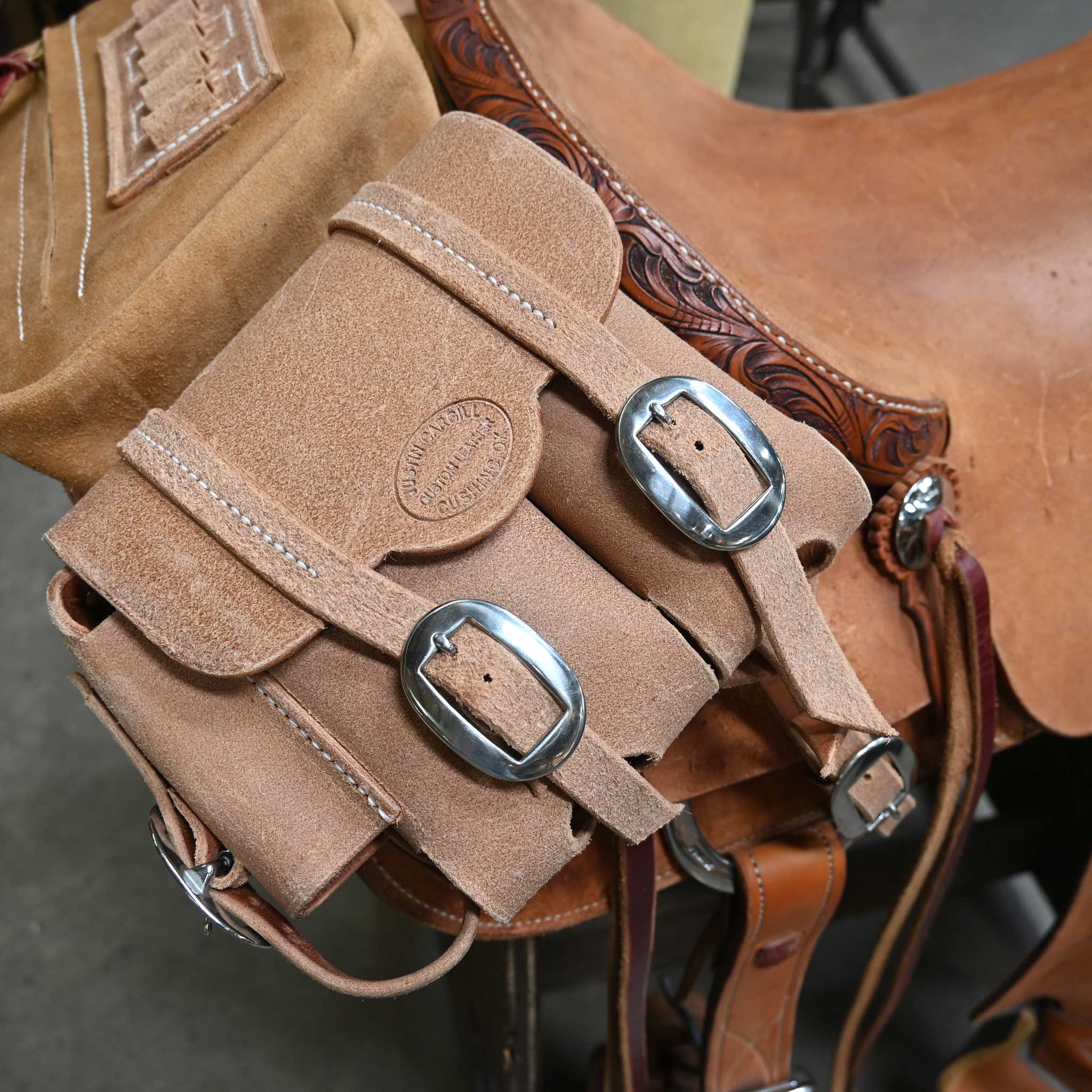 Handmade Justin Cargill Medicine Saddle Bags - Image 3