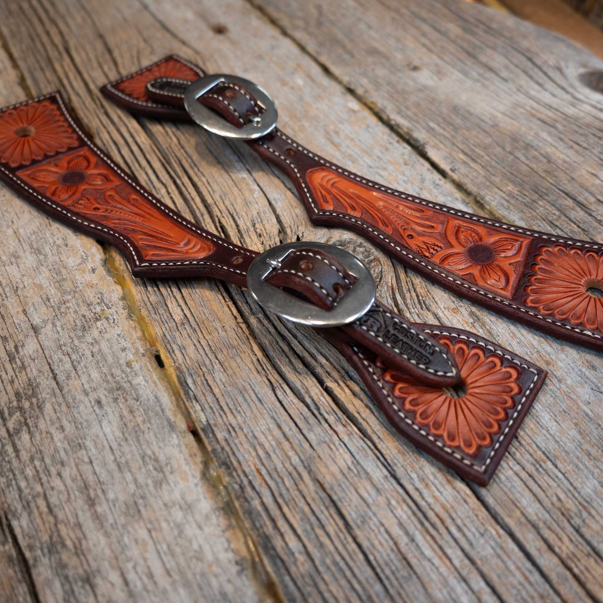 Handmade Ross Bullinger Hatchet Spur Straps - Image 2