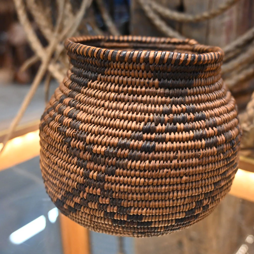 Apache Hand-Woven Basket