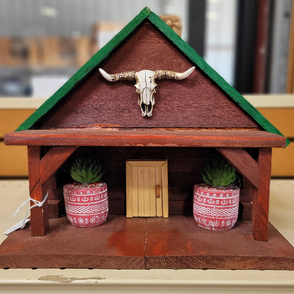Handmade Wooden Southwest Birdhouse - Image 3