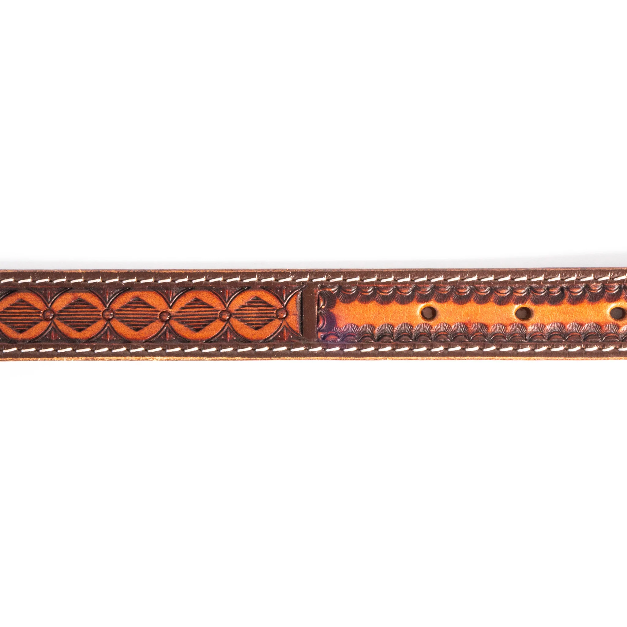 Harp Pattern Leather Dog Collar - Image 3