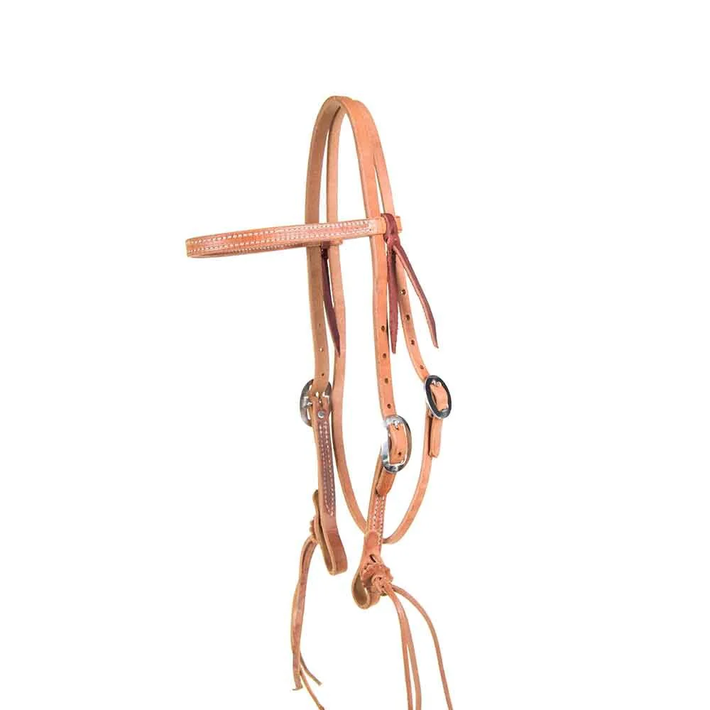 Teskey's Browband Headstall w/Rattlesnake Bit Ends