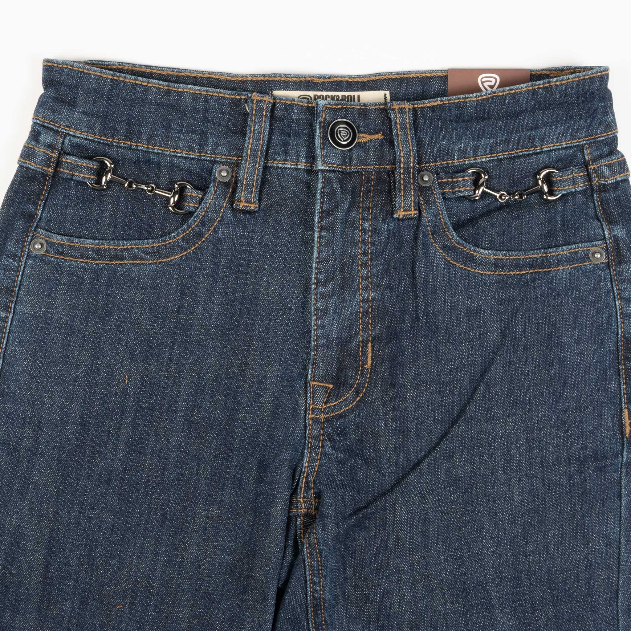 Rock & Roll Denim Women's High Rise Metal Clasp Bootcut Jean - Image 2