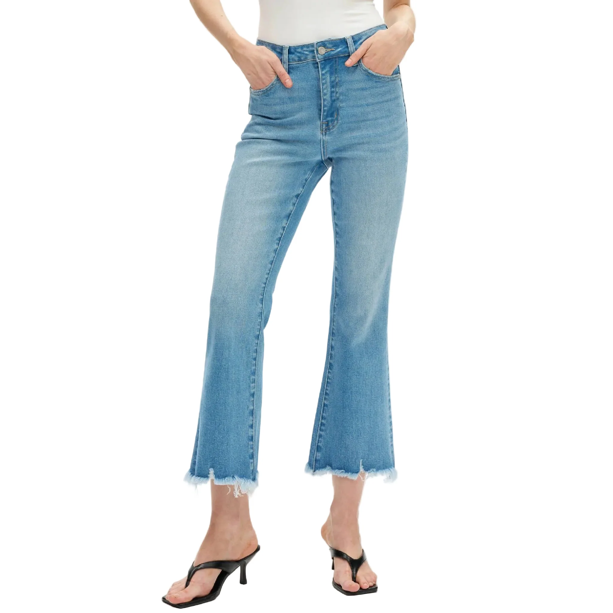 Bayeas High Rise Flare Jean