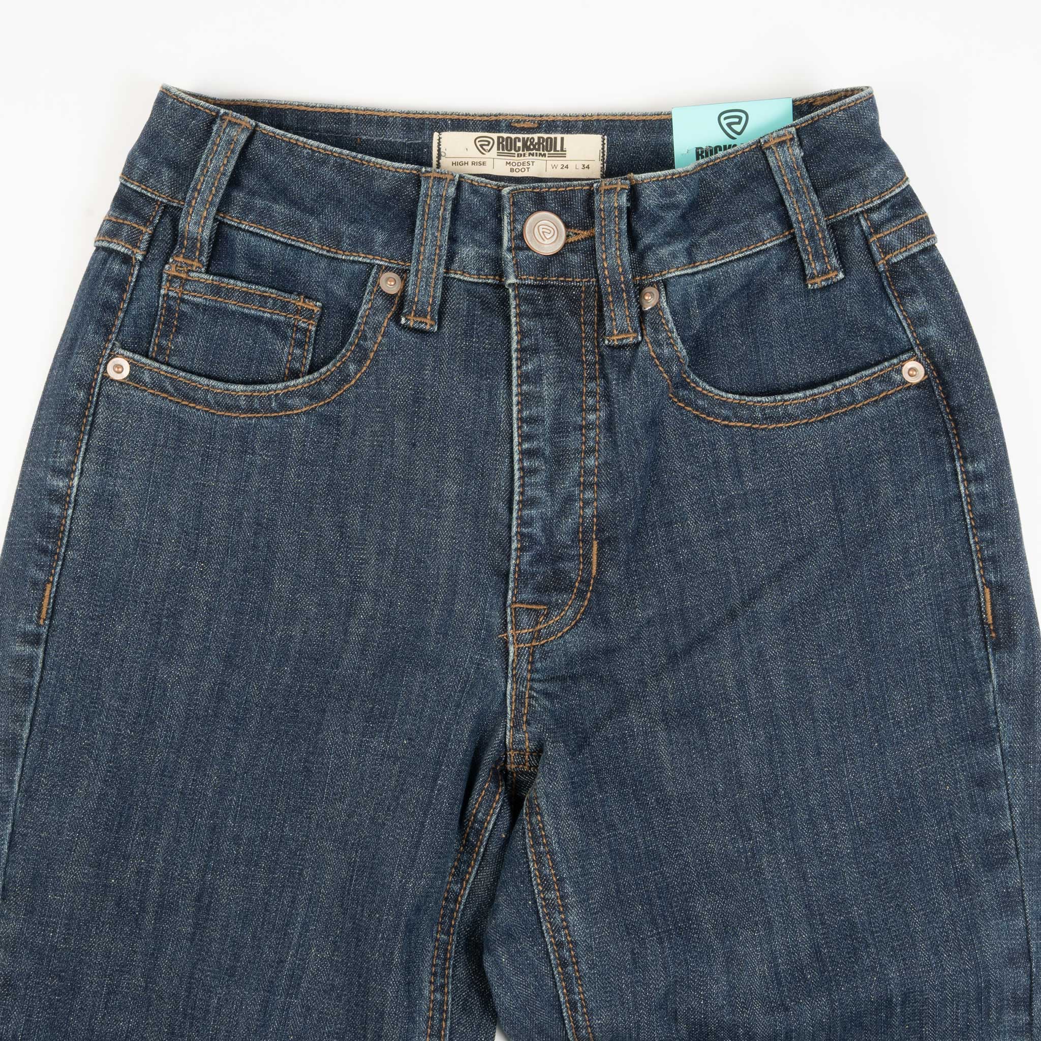 Rock & Roll Denim Women's High Rise Modest Bootcut Jean - Image 2