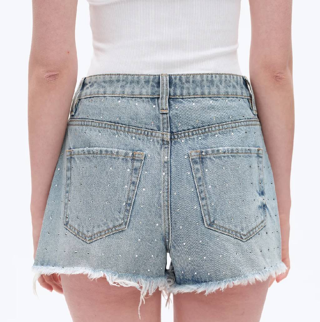 Bayeas Rhinestone High Rise Shorts - Image 2