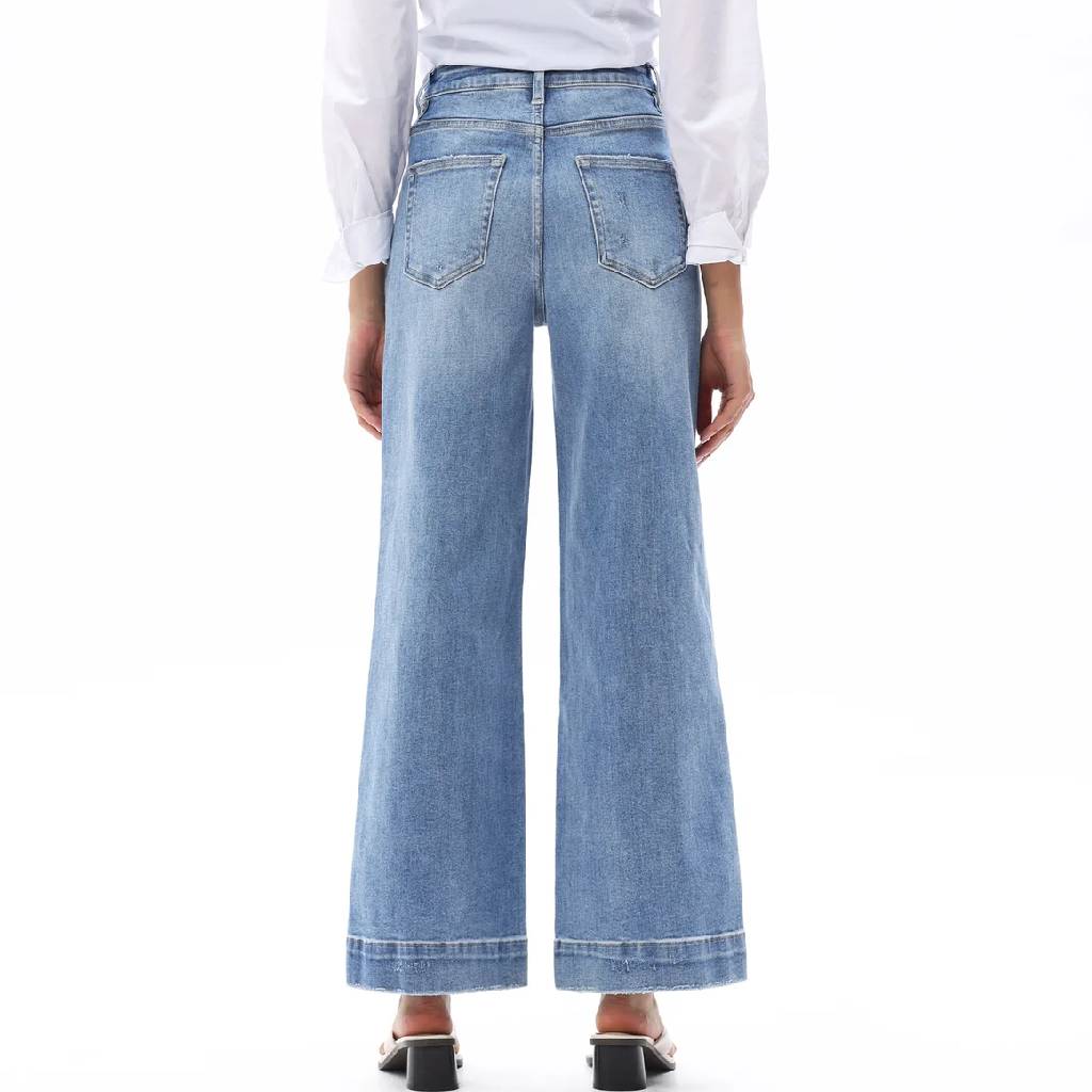 Bayeas High Rise Wide Leg Jean - Image 2