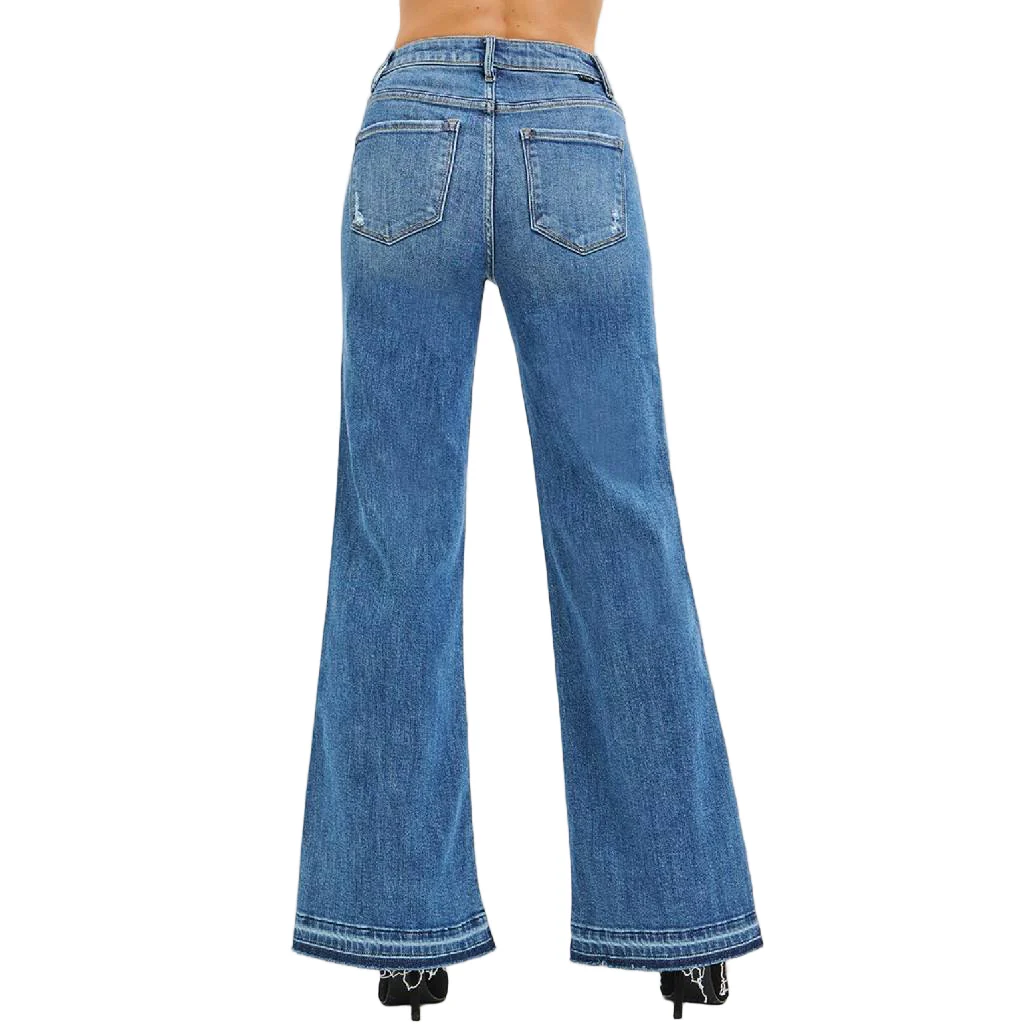 Risen High Rise Wide Leg Released Hem Jean - Image 2