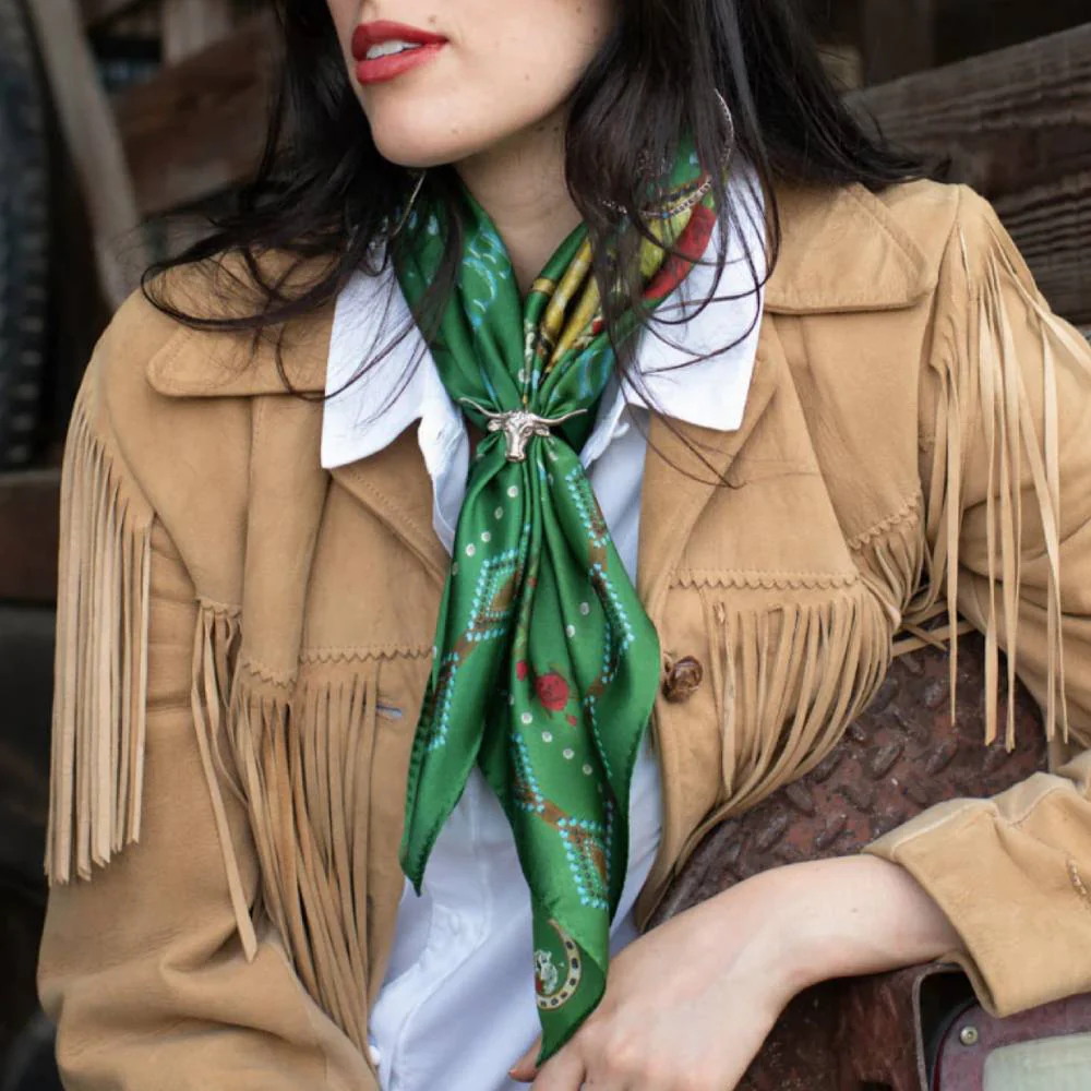 Fringe Scarves "Hold Your Horses" Short Wild Rag - Image 3