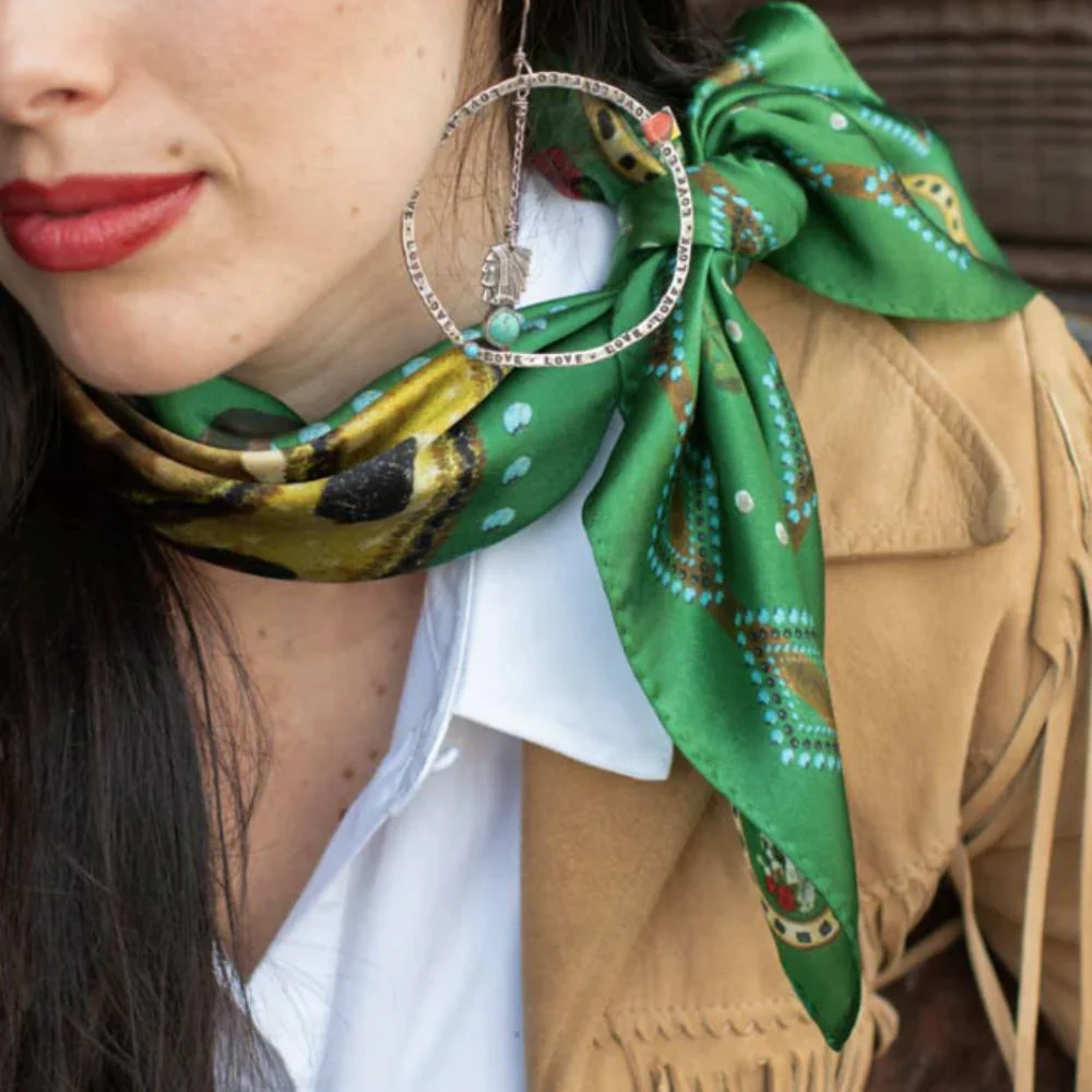 Fringe Scarves "Hold Your Horses" Short Wild Rag - Image 4