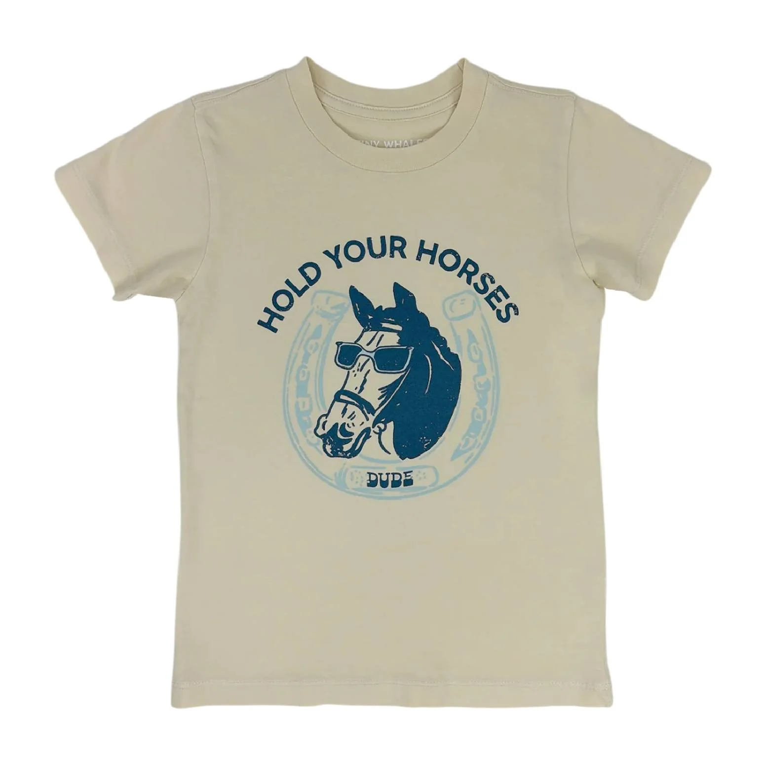 Tiny Whales Boy's Hold Your Horses Tee