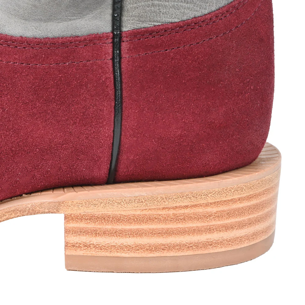 R. Watson Women's Rhubarb Roughout Square Toe Boot - Image 3
