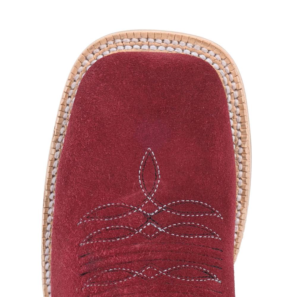 R. Watson Women's Rhubarb Roughout Square Toe Boot - Image 4