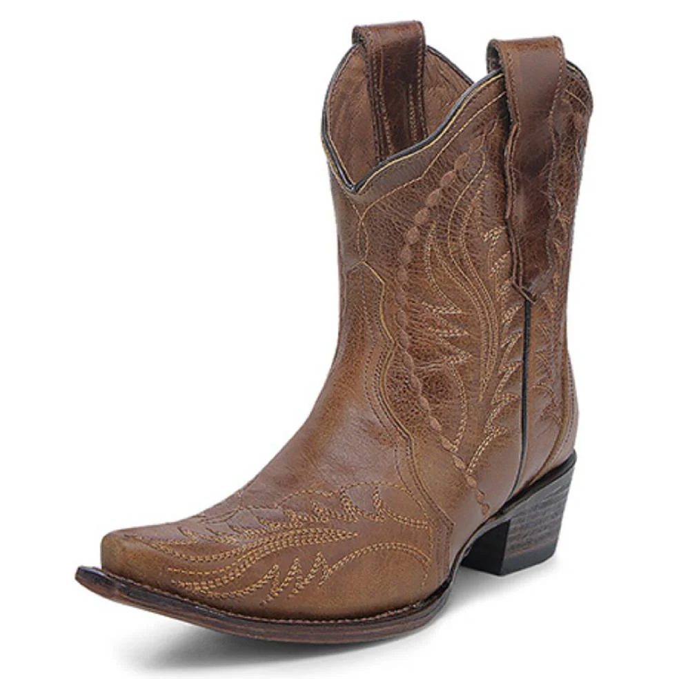 Circle G Honey Embroidery Ankle Boot