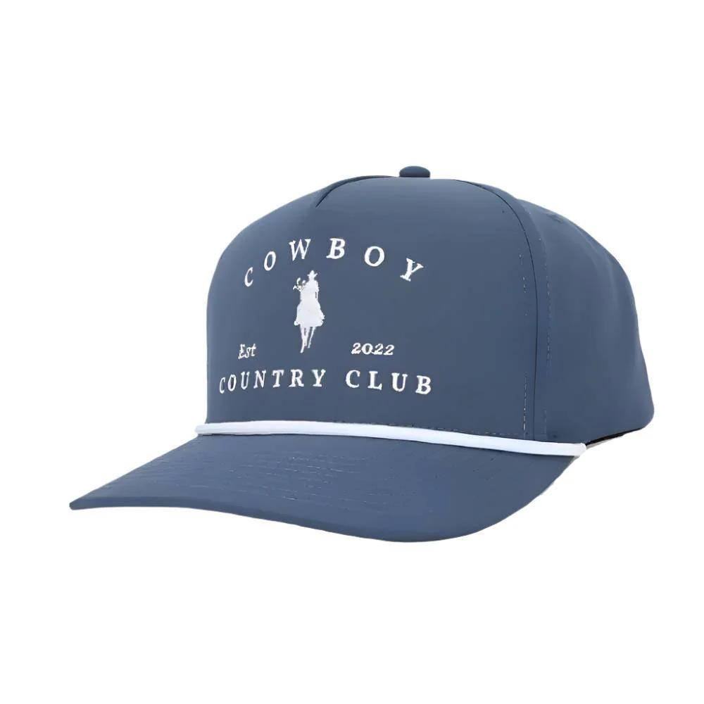 Cowboy Country Club Horse Roped Hat - Navy