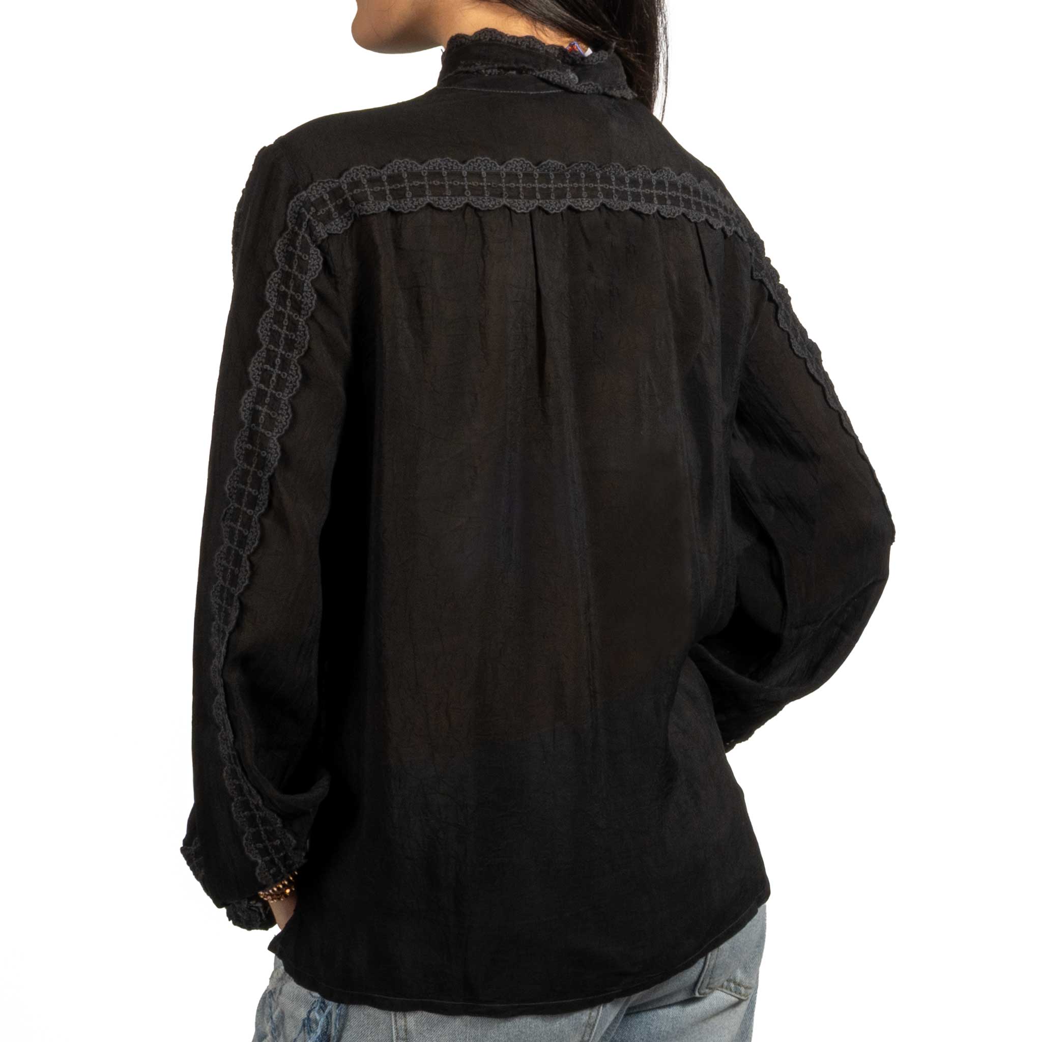 Johnny Was Eira Black Ivania Shirt - Image 2