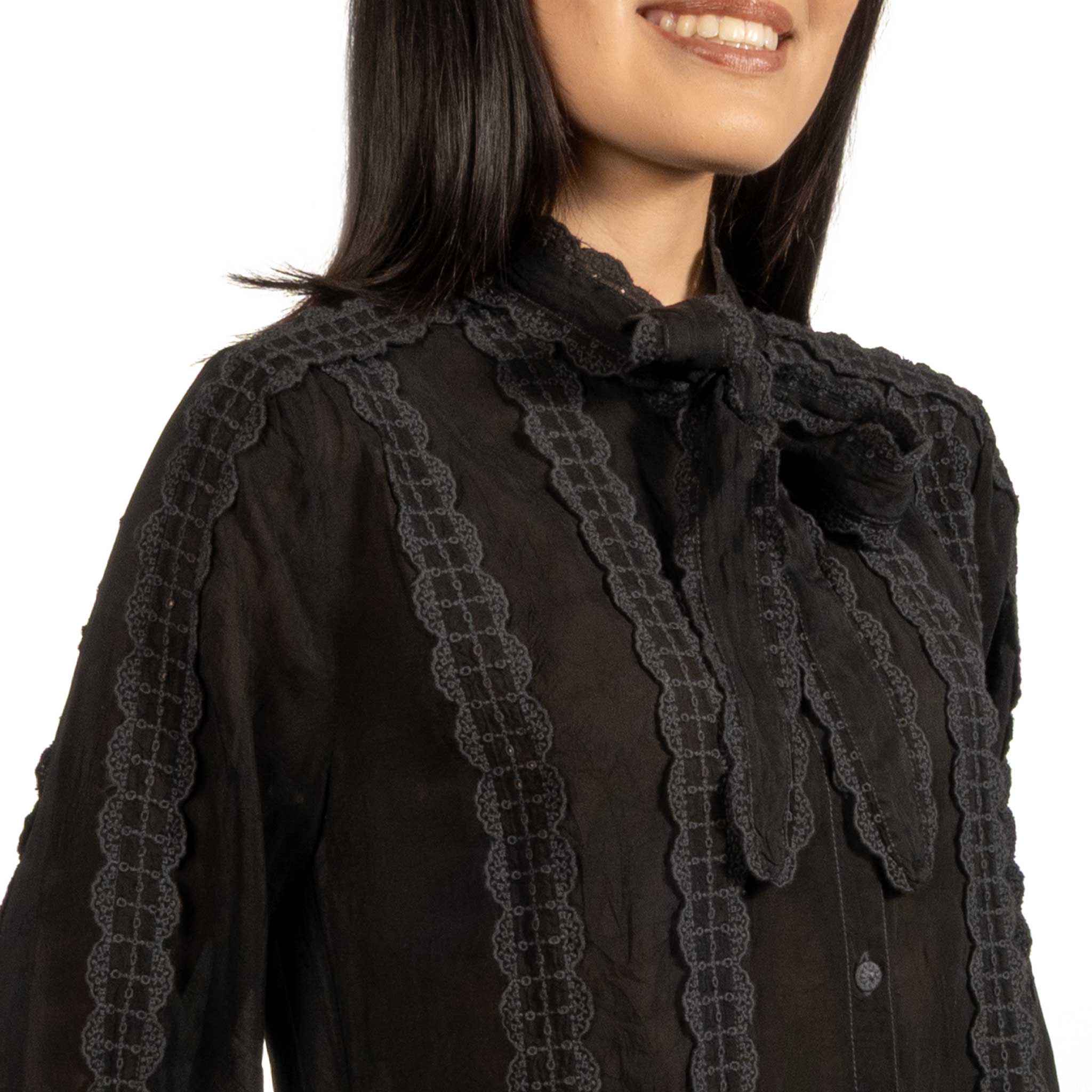 Johnny Was Eira Black Ivania Shirt - Image 3