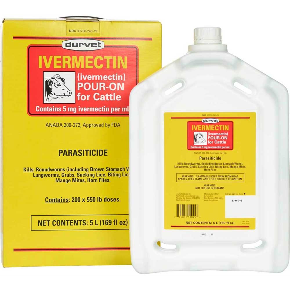 Durvet Ivermectin Pour On For Cattle - Image 2