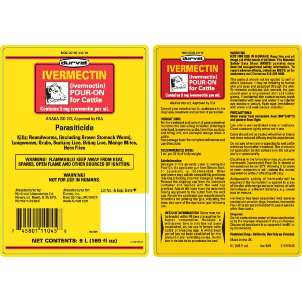 Durvet Ivermectin Pour On For Cattle - Image 4