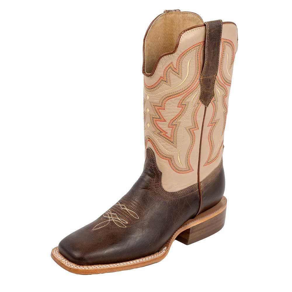 RW Ranch Women's Mad Brown Goat Square Toe Boot